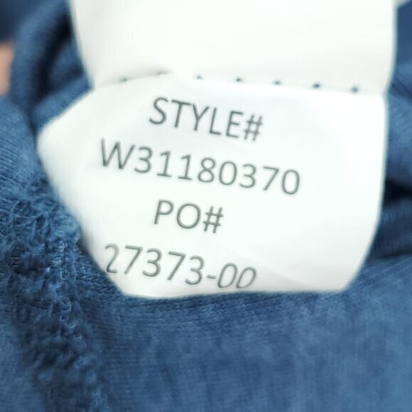 Prana Modal Foundation Ruched Short Sleeve Tee Mini Dress M Blue - Picture 16 of 16